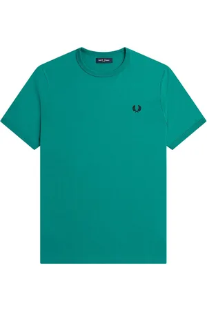 Fred Perry Ringer T-Shirt - Mintkleurig T-Shirt