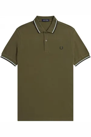 Fred Perry Twin Tipped Shirt - Legergroene Polo