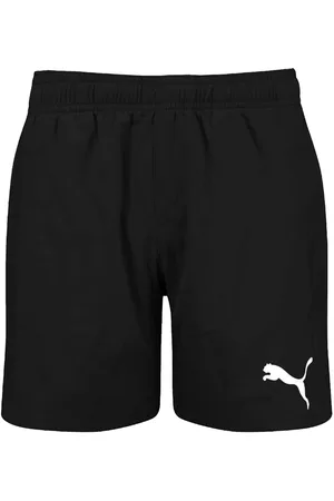 PUMA Boys Swim Mid Length Short - Zwarte Zwembroek Kids