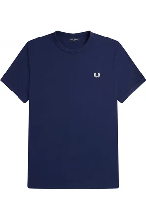 Fred Perry Ringer T-Shirt - Donkerblauw T-Shirt