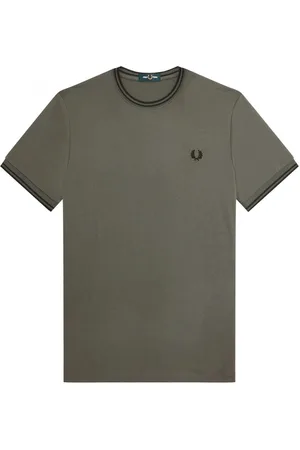 Fred Perry Twin Tipped T-Shirt - Legergroen T-Shirt