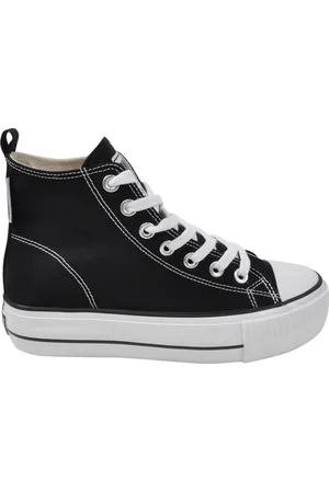 British Knights Kaya Mid Women - Zwarte Sneakers Canvas