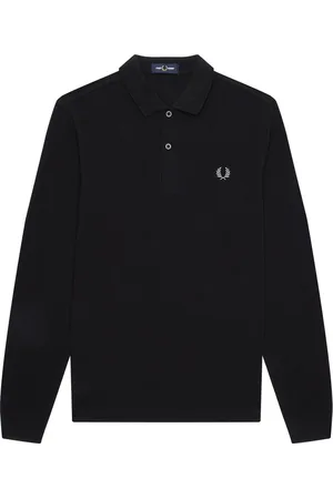 Fred Perry Longsleeve Plain Shirt - Zwarte Longsleeve