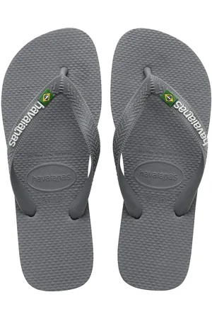 Havaianas Brasil Logo - Grijze Slippers