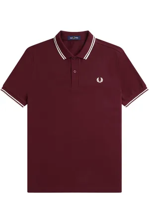Fred Perry Twin Tipped Shirt - Bordeauxrode Polo