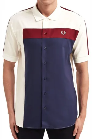 Fred Perry Abstract Panel Shirt - Overhemd met korte mouw