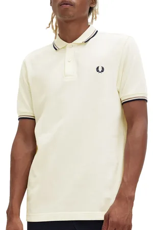 Fred Perry Twin Tipped Shirt - Crèmekleurige Polo