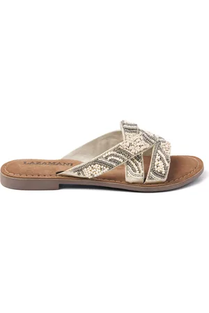 Lazamani Slippers Dames 75.337 Leer