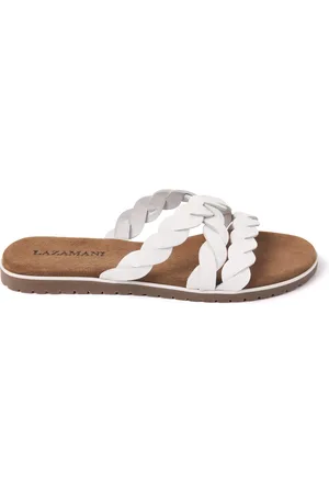 Lazamani Slippers Dames Eden Leer