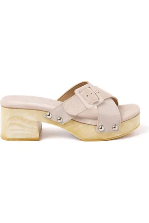 Lazamani Clogs Dames 31.226 Nude Suède