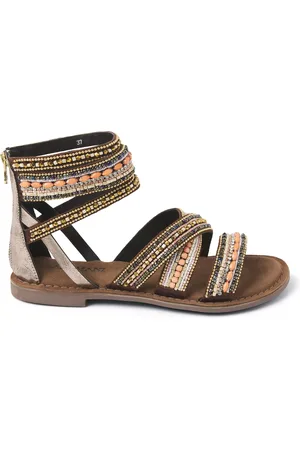 Lazamani Dicht Dames 75.393 Brown Leer