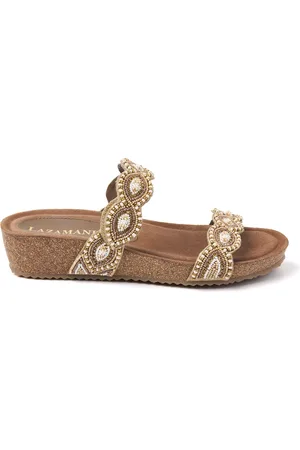 Lazamani Slippers Dames 75.366 Leer