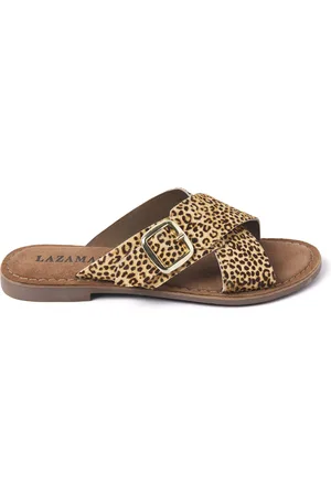 Lazamani Slippers Unisex 75.323 Leopard Leer