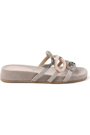 Lazamani Slippers Dames 85.549 Porcini Suède
