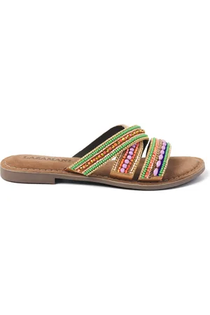 Lazamani Slippers Dames 75.474 Lilac Leer