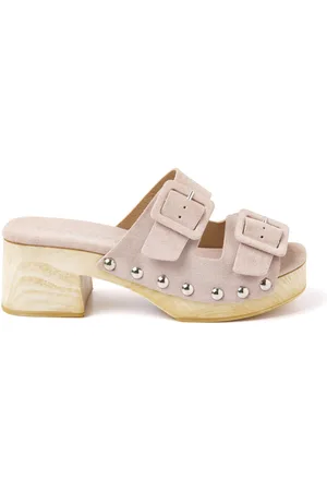 Lazamani Clogs Dames 31.227 Nude Suède
