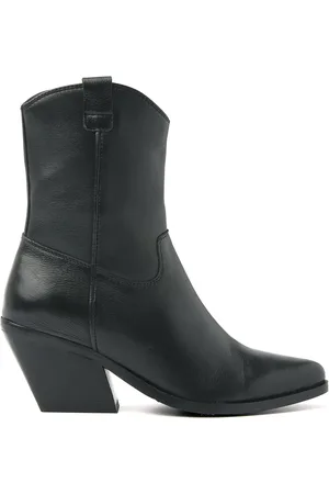 Lazamani Enkellaarsjes Dames 53.596 Black 36 Leer