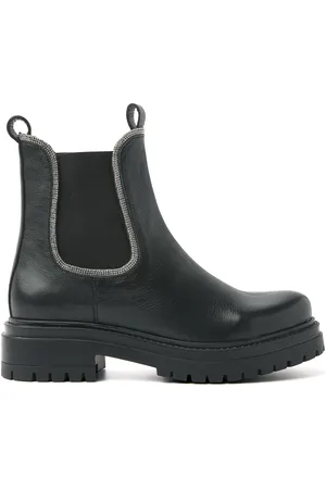 Lazamani Chelsea boots Dames 85.630 Black Leer
