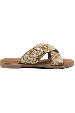 Lazamani Slippers Dames Mia Raffia
