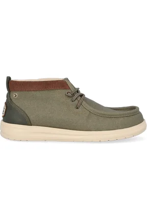 Hey dude Instappers Heren Wally Mid GripR Workwear 42 Canvas