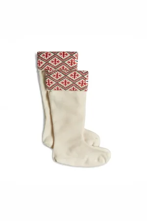 Hunter Sokken Unisex Recycled Fairisle Tall Boot Socks XL Gerecycled polyester