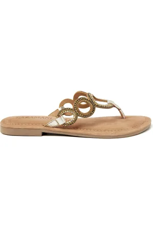 Lazamani Slippers Dames Arielle Leer