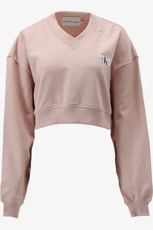 Calvin Klein Sweater woven label v-neck