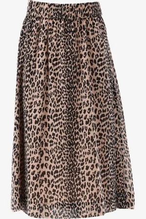 Catwalk Junkie Rok a-line pull-on leopard skirt