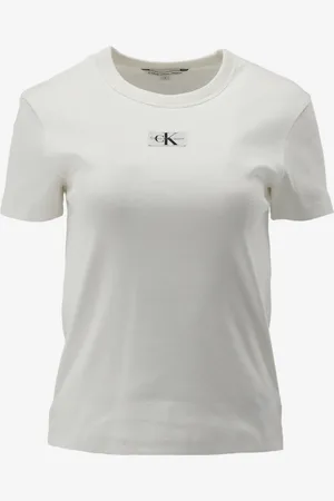 Calvin Klein T-shirt woven label rib regu