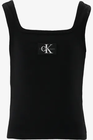 Calvin Klein Singlet rib badge square nec