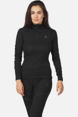 Odlo Bl Top Turtle Neck L/S Half Zip Active Warm Eco