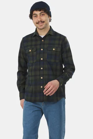 BUITENMENS Flannel Melton Ruit Blouse