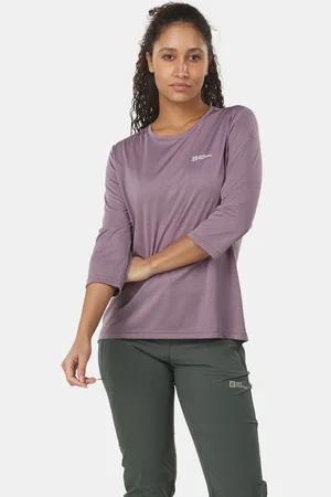 Jack Wolfskin Crosstrail 3/4 Sleeve Tee Shirt Dames