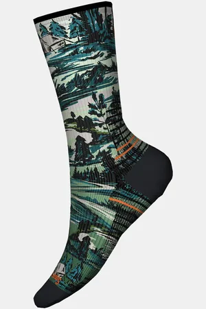 Smartwool Hike Light Cushion Campground Print Crew Wandelsok