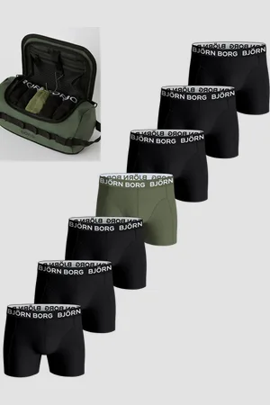 Björn Borg Cotton Stretch Boxer + Wash Bag 7-pack