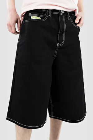 Empyre Ultra Loose Sk8 Denim W Embroidery Korte Broek