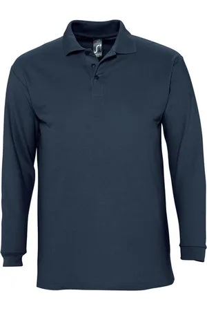 AWDis SOLS Heren-Winter II Poloshirt met lange mouwen van Piqué katoen