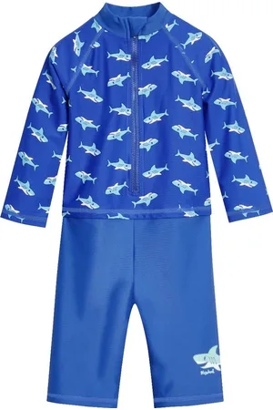 Playshoes UV-zwempak voor jongens - longsleeve - Haaien - - maat 86-92cm
