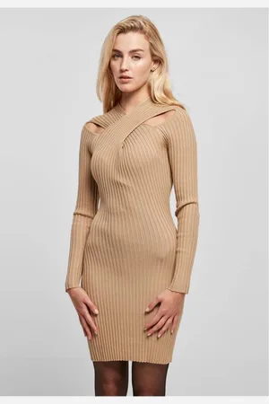 Urban classics Crossed Rib Knit Korte jurk - XL