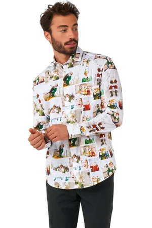 OppoSuits Elf Kerst Shirt - Heren Kerst Overhemd - Kerst Shirt -