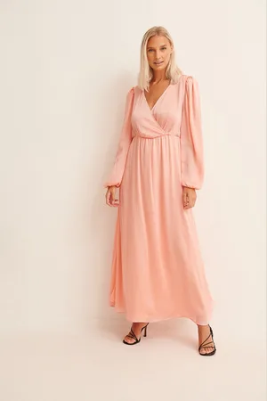 NA-KD Balloon Sleeve Structured Maxi Dress Dames Jurk