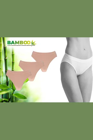 Merkloos Bamboo - Naadloos Dames Ondergoed - Bamboe - 3 Stuks - - Ondergoed Dames - Dames Slips