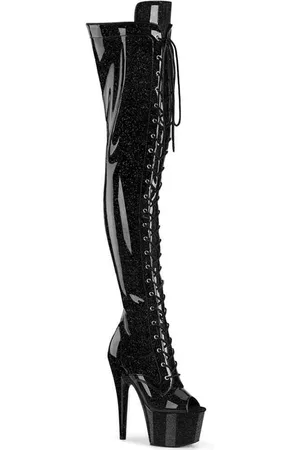 Pleaser ADORE-3021GP Plateau Overknee Laarzen - US 14 - 45 Shoes