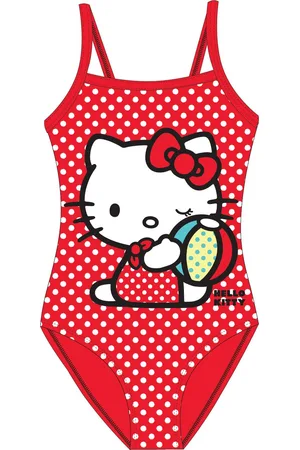 Merkloos Hello Kitty badpak maat 104/110