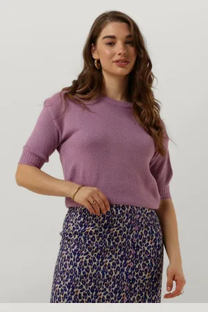 Ydence Knitted Top Feline Tops & T-shirts Dames - Shirt -