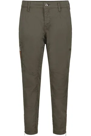 Mac • groene RICH Cargo cotton broek • maat 36