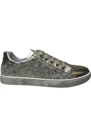 Naturino Mt 35 Veter/rits bloemen lederen sneakers Hasselt