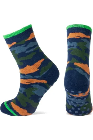Yellow Moon Anti slip huissokken - camouflage - maat 23/26