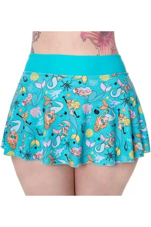 Banned Retro Unforgettable Bikinibroekje - Zeemeermin - XS - /Blauw