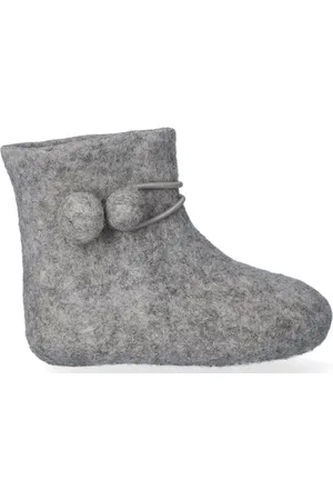 Tofvel Juna + Lala Wolvilt Baby Slofjes Grey